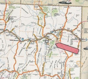 Location of Ruby Valley